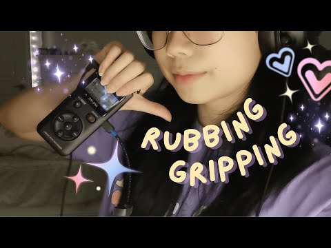 asmr | gripping and rubbing the tascam againninin ✩