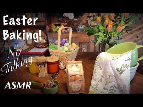 Baking Easter Peach Cobbler! (No Talking Version) Cottage Ambiance & The Sounds of Home