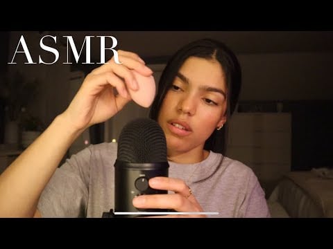 Late night random ASMR triggers (mic sounds, fluffy mic, cap sounds, etc.)