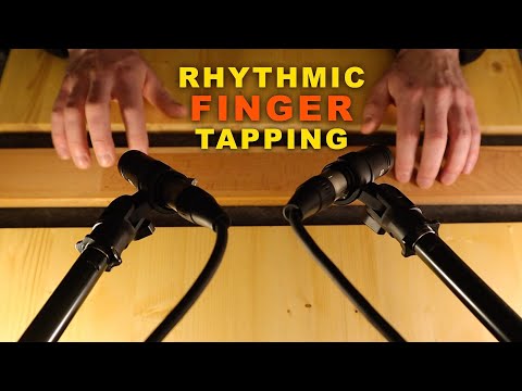 ASMR Rhythmic Finger Tapping on Wood | Hand Sounds | No Talking