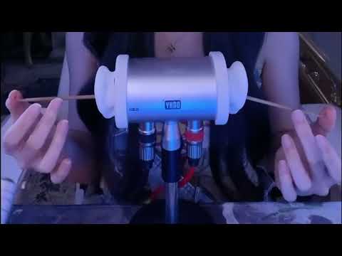 Tingly Ear Cleaning ASMR with Goose Feather, Powder Puff & Soft Brushing Sounds / 1Hr (No Talking)