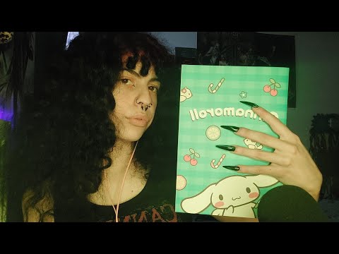 ASMR Gripping and Tapping on BOOKS (very tingly, includes rambling)