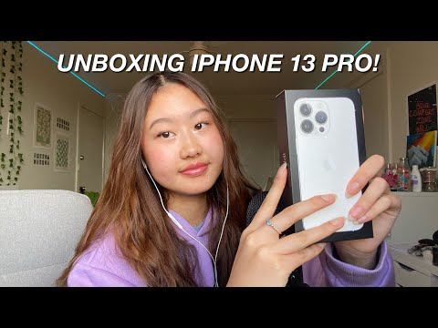 ASMR unboxing iphone 13 pro