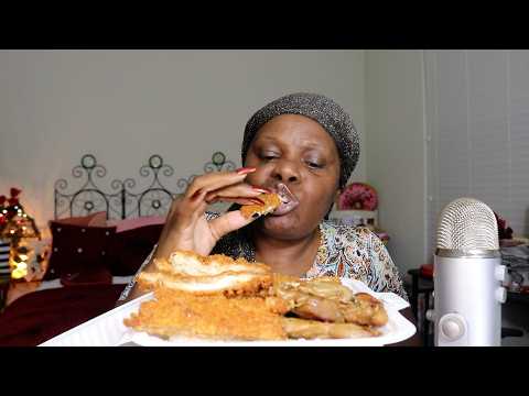 HAWAII BBQ CHICKEN PLATTER EWM ASMR EATING SOUNDS