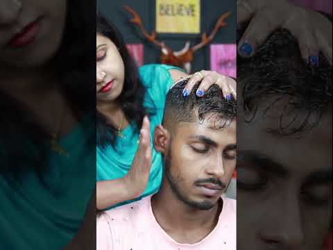 Her Beautiful ASMR Head Massage #shorts