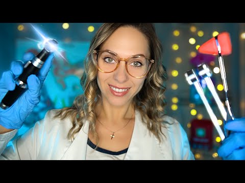 ASMR The Most Detailed Exams: Otoscope, Eye and Ear exam, Cranial Nerve exam roleplay for  Sleep