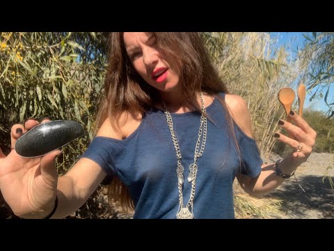 A Witch gives you Reiki in a dry River * Soft voice ASMR *