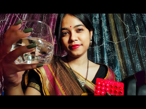 ASMR HINDI| POV: YOU'RE SICK- INDIAN MOM💌 TAKING CARE OF YOU (mouthsounds+mic brushing+scratching)