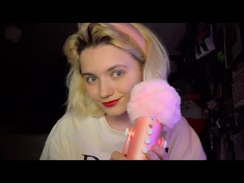 🌻 New ASMR microphone and setup!! (Fluffy and foam covers, echo, rambling)