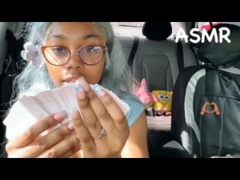 ASMR| ASMR In The Car + Finger Fluttering & Whisper Sounds✨🫶🏽