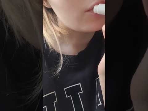 💄 putting on lip balm wrong #asmr #asmrsounds