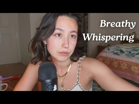 ASMR - Mic Gripping, Gum Chewing, Breathy Whispers