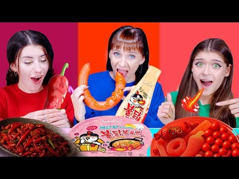Spicy Food Challenge: ASMR Eating Sounds Compilation You Can't Miss! 🌶️🎧