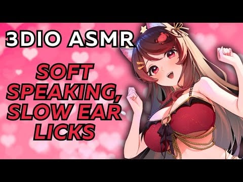 【ASMR】🫧 sleepy kitten misses you~  💋 soft speaking, slow ear licks