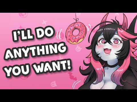 ASMR Bratty Tsundere Begs You For A Donut | Mouth Sounds & Ear Licking