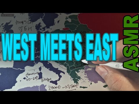 West Europe vs East Europe: Perception vs Reality | ASMR facts + map tracing