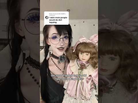 do you like my haunted doll? 🥺 #asmr #doll #tapping