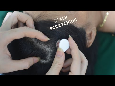 ASMR Scalp Scratching Massage, Real Person Hair Parting, Hair Play, Hair Tingles For Stress Relief