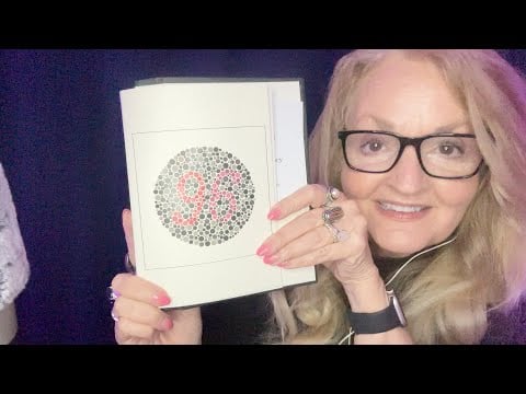 ASMR Color Blind Test and Eye Exam Role Play Personal Attention