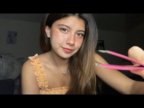 ASMR RP sorority girl does you eyebrows and gives you rush advice! (Soft spoken)