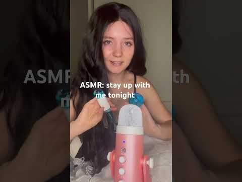 stay up with me tonight 🤍#asmr #girlfriendasmr #whisper #cozyasmr #tingles