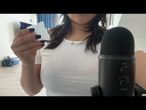 ASMR 톡톡👄얼굴 소독해줄게요! | 입소리, 카메라 브러싱, 마이크 브러싱 | ASMR for people who need relax!