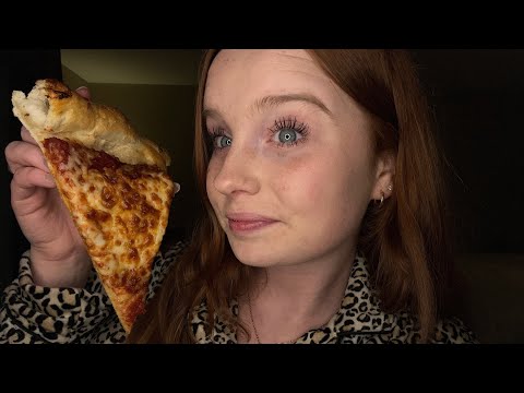 ASMR Pizza Mukbang | eat dinner with me 🍕