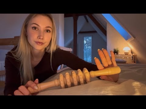 ASMR Full Body POV Massage | Hand Movements, Wooden Tools + Crinkly Blanket Sounds 💤