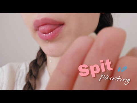 ASMR: spit painting YOUR FACE 🫵🏻 • no talking • favorite #asmr 2