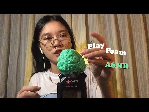 ASMR PLAY SLIME FOAMMMMMY Sticky/Crunchy