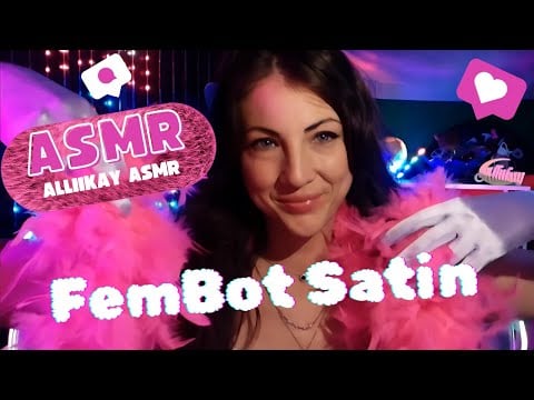 ASMR  Satin gloves - Fembot