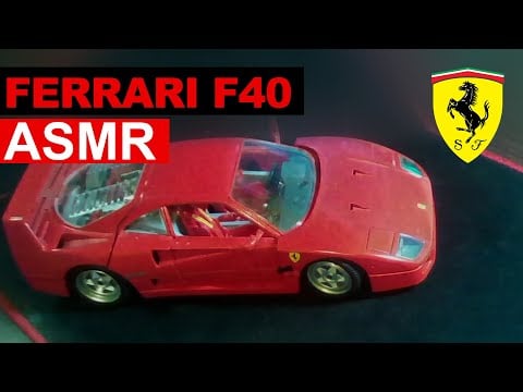 ASMR Ferrari F40 detailing with latex gloves and soft spoken | My old Ferrari needs some attention