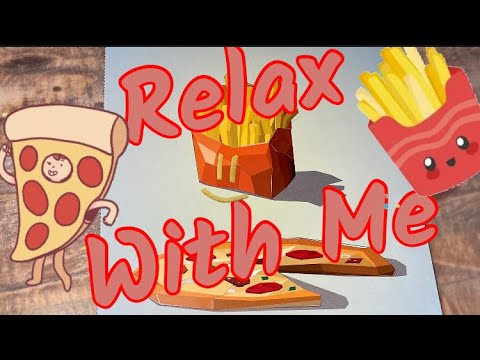 ASMR VISUAL & SOUND TRIGGERS: FRIES 🍟 & PIZZA 🍕 STICKER PUZZLE #350