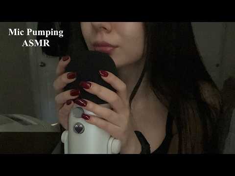 Mic Pumping ASMR: Fast to Slow and Slow to Fast | (mic pumping, swirling, whispering)