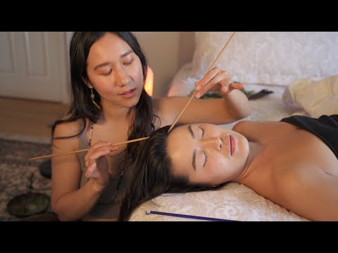 [ASMR] @ediyasmr Falls Asleep to Scalp Check, Back Scratching & Tracing (Real Person Massage)