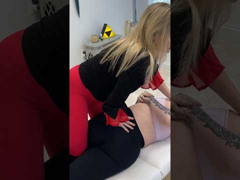 Y-Strap, Back Cracks, Scalp Scraping #chiropractor #shorts #asmr