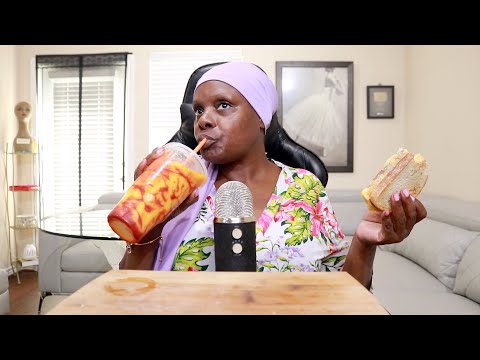 DUNKINS MANGONADA CHEESE MELT ASMR EATING SOUNDS