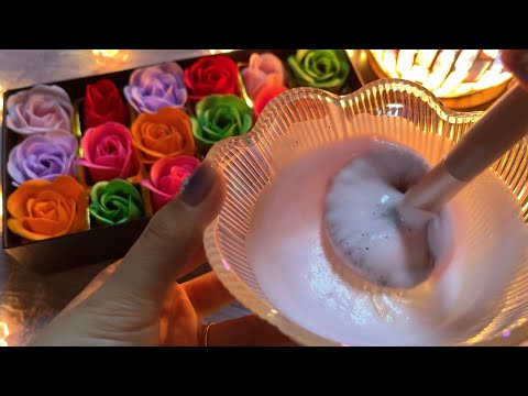 ASMR │ flower soap🌹 No talking