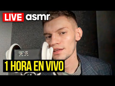 ASMR en VIVO DE SOLO UNA HORA!! con mouth sounds y sonidos para dormir ASMR español