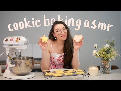 ASMR 🍪 Baking Frosted Sugar Cookies + Taste Test 🍪 Soft Spoken & Foley