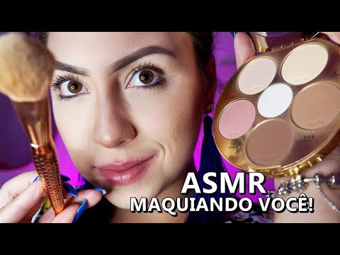 ASMR: EU VOU TE MAQUIAR ATÉ CAIR NO SONO PROFUNDO.