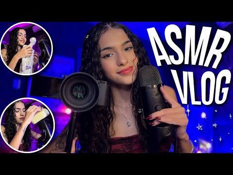 VLOG - UMA MADRUGADA DE GRAVAÇÕES DE ASMR COMIGO 🌙