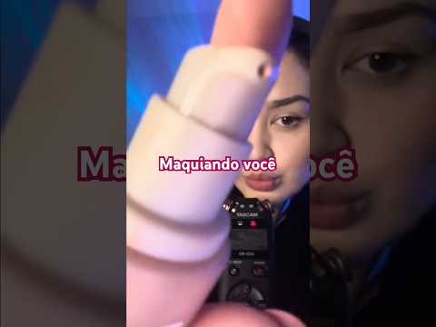 ASMR te maquiando SUPER rapido 💄 #asmrmaquiagem #makeupasmr #asmr #fastasmr