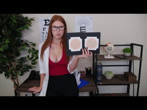 No YT Ads | 4K ASMR Eye Exam and Color Blindness Test