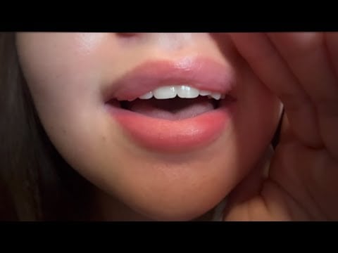 asmr ~ saying my subscribers favorite trigger words w/ stutters & mouth sounds! 