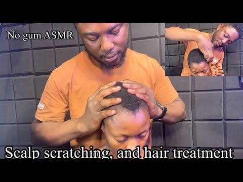 Relaxing scalp scratching and hair treatment