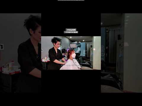 미용실ASMR 시각과청각의 활성화 #멋내기새치커버  흰머리도 먹으면서 밝게~Hair salon ASMR visual and hearing activation