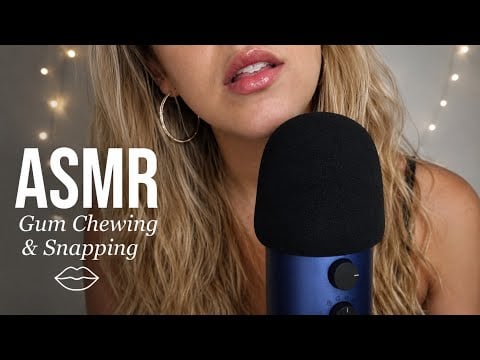 ASMR Gum Chewing & Loud Gum Snaps 👄(loop video)