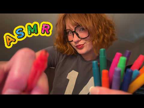 inaudible asmr 🖍️😴 drawing on your face while you sleep (unintelligible whispers and mumbling)