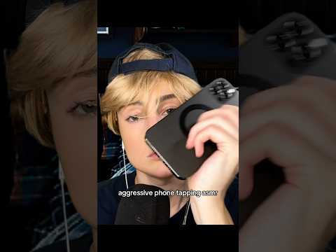 aggressive phone tapping asmr #asmr #asmrroleplay #asmrtapping